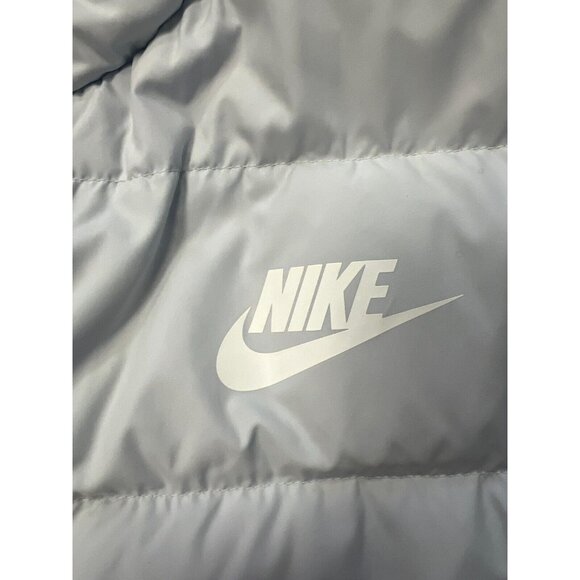 Nike Keep Warm Down Fill Color Buttons Quilt Bomber Puffer Jacket Men Sz XL FLAW - Picture 9 of 16